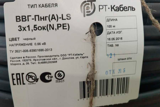 Типы жил кабеля