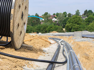 Прокладка кабеля АСБ